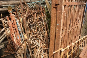 antique iron fence       